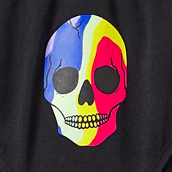 ❤️NWT VINTAGE TORRIF PANTY - RAINBOW SKULL SEAMLESS HIPSTER HALLOWEEN SIZE 4X - Picture 2 of 10